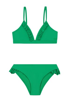 BLAKE SET RUFFLE - Bikinit - tropic green
