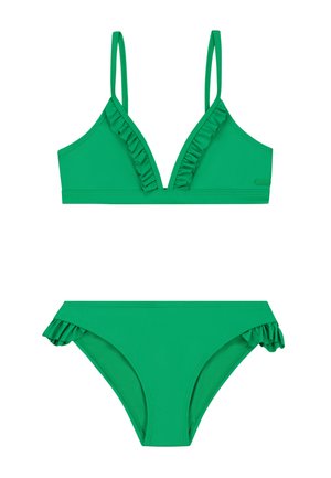 BLAKE SET RUFFLE - Bikini - tropic green