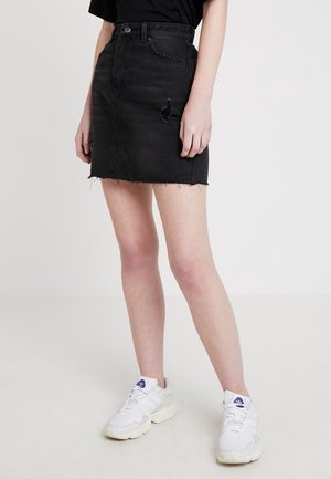 Jeansrock - black denim