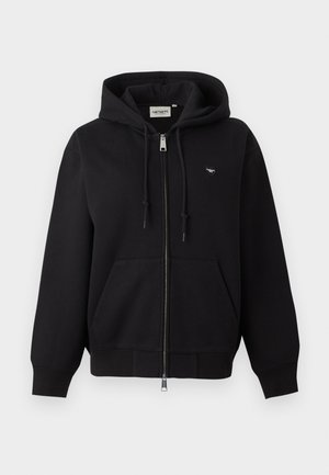 Carhartt WIP, HOODED SMALL HEART PATCH JACKET - Φούτερ με φερμουάρ - black