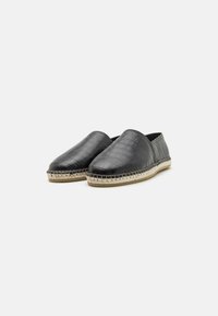 Zign LEATHER - Espadrilles - black