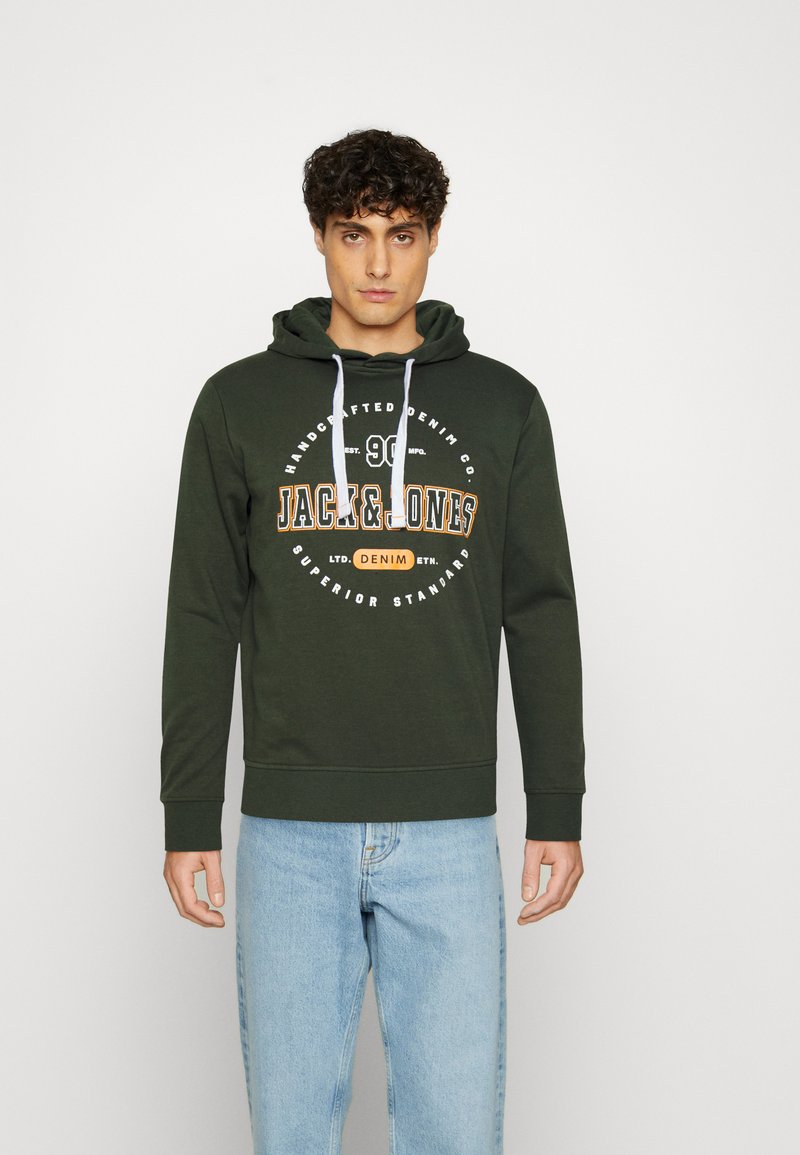 Jack & Jones JJSTAMP HOOD Sudadera rosin/verde oliva jaspeado Zalando.es Jack & Jones JJSTAMP HOOD Sudadera rosin/verde oliva jaspeado Zalando.es