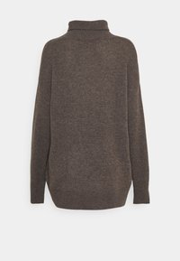 pure cashmere HIGH NECK  - Camisola - heather brown