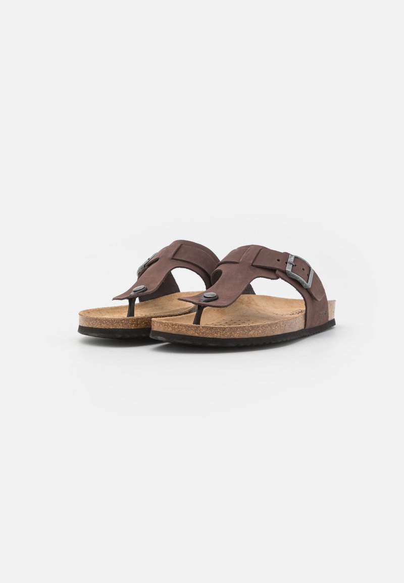 Infradito Uomo Geox U Sandal Ghita D - Leggeri E Comodi, Materiale Resistente - Sandali Con Tomaia In Pelle