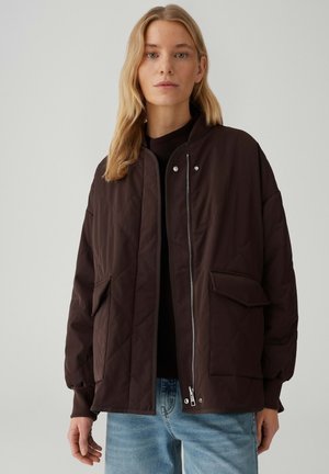 LOOSE WATER-REPELLENT REVERSIBLE WITH QUILTING - Blouson Bomber - coffee bean