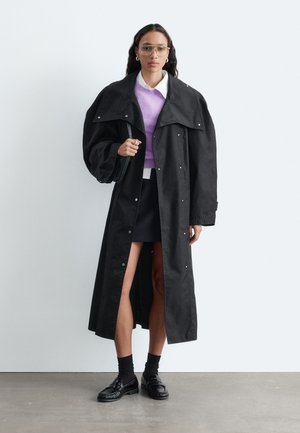& OTHER STORIES, & OTHER STORIES BOLD-SHOULDER BELTED COAT - Trench - black