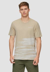 QS T-shirt print - beige