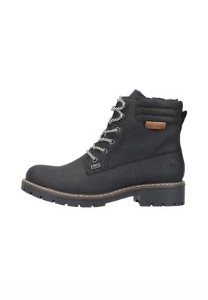 Lace-up ankle boots - schwarz