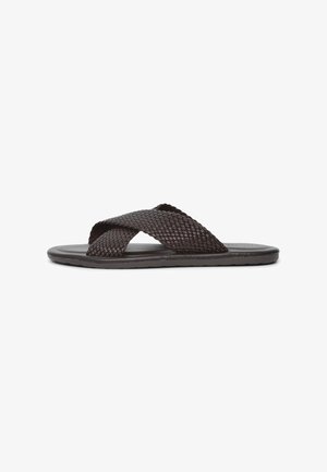 Pantolette flach - marrone