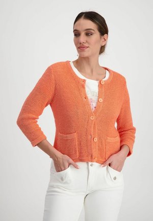 MIT TASCHEN - Strickjacke - apricot