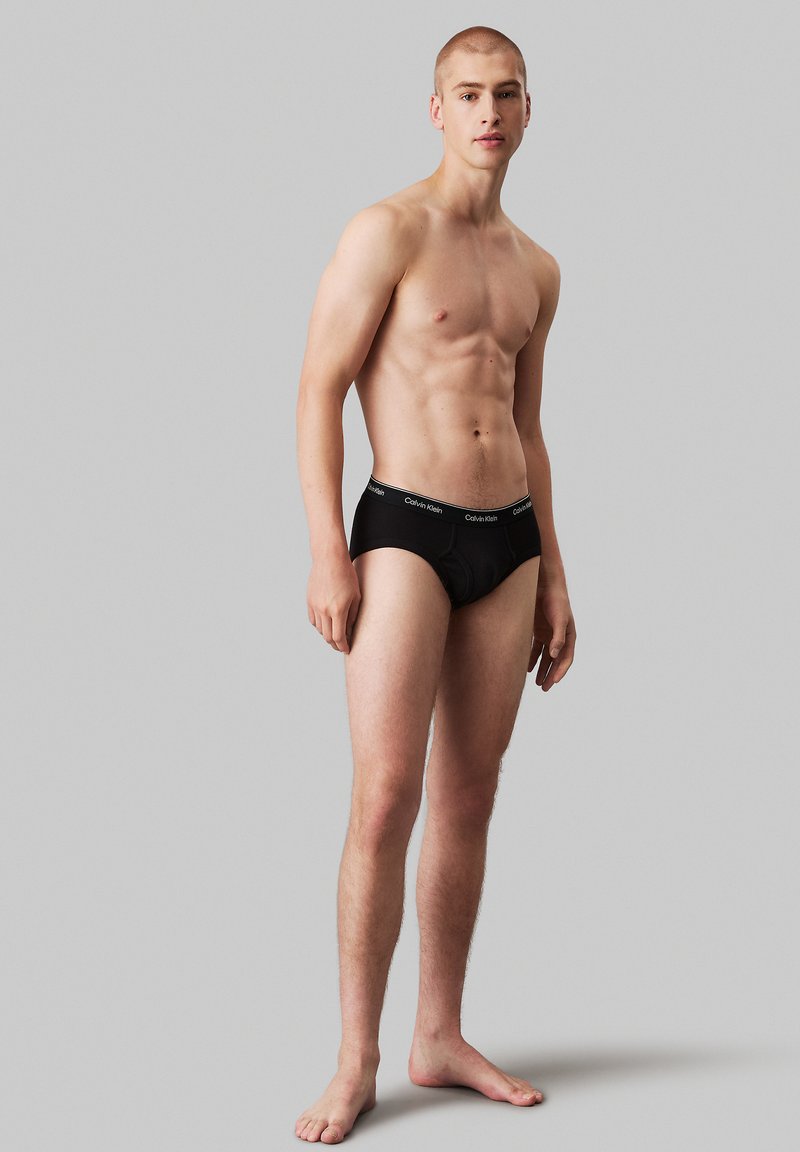 Calvin Klein Underwear CLASSICS HIP 3 PACK - Slip - b black charc heather syrah