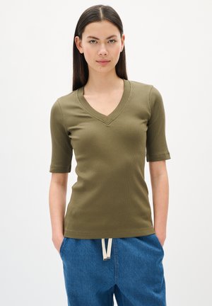 DAGNA - T-Shirt basic - olive night