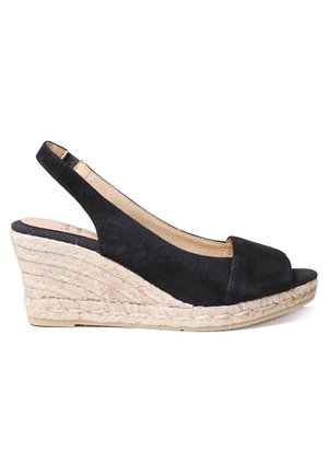 MONZA-A - Keilsandalette - negre