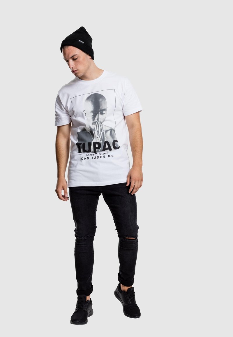 T-shirt Officiel Tupac Shakur 2Pac Praying Homme - Noir 100% Coton - Taille Ample - Neuf Étiquettes