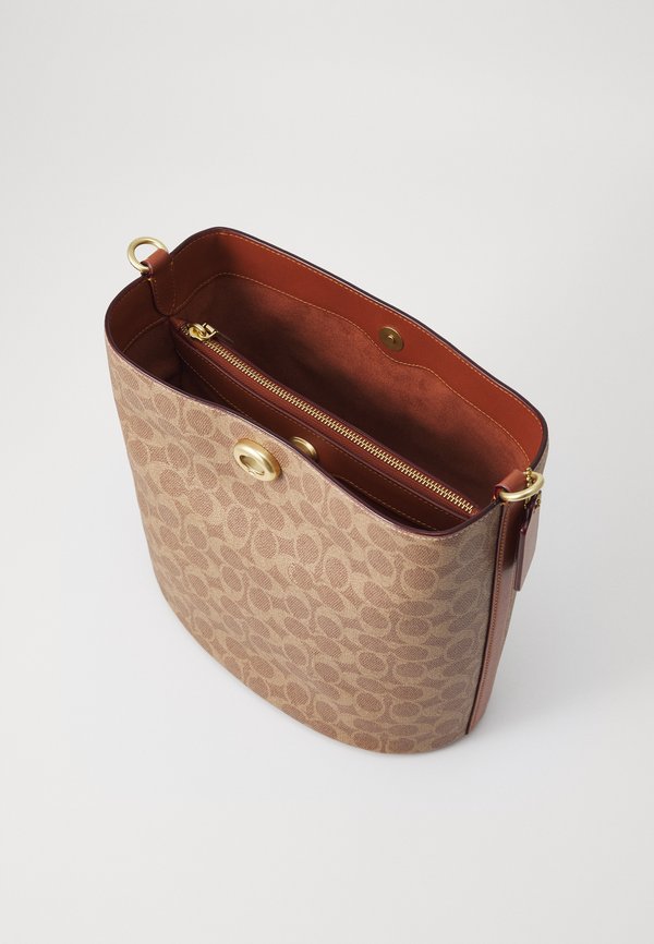 SIGNATURE WILLOW BUCKET BAG - Handbag - tan caramel4