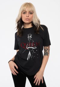 Paradiso Clothing QUEEN FREDDIE CROWN POSE - Print T-shirt - black