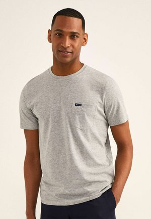INDEMODABLE - T-shirt basic - light grey marl