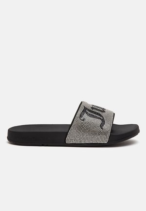 Juicy Couture DONNA DIAMANTE SLIDE - Sandales de bain - black