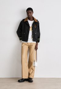 Barbour ERMA WAX JACKET - Jas - black/ancient tartan