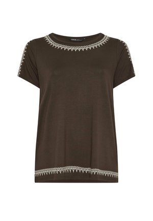 Yours Clothing, PLUS SIZE T-SHIRTS - Blouse - chocolate