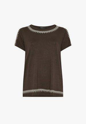 Yours Clothing, PLUS SIZE T-SHIRTS - Bluse - chocolate