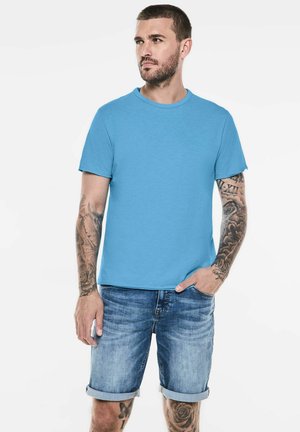 Street One MEN FLAMMGARN - T-Shirt basic - blau