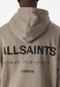AllSaints UNDERGROUND HOODY - Kapucni - pewter green