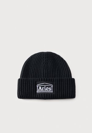 Aries, TEMPLE PATCH UNISEX - Плетена шапка - black