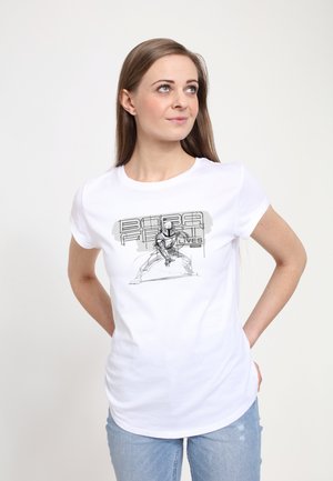 Henry Tiger BOOK OF BOBA FETT BOBA LIVES PENCIL SKETCH - T-shirts print - white