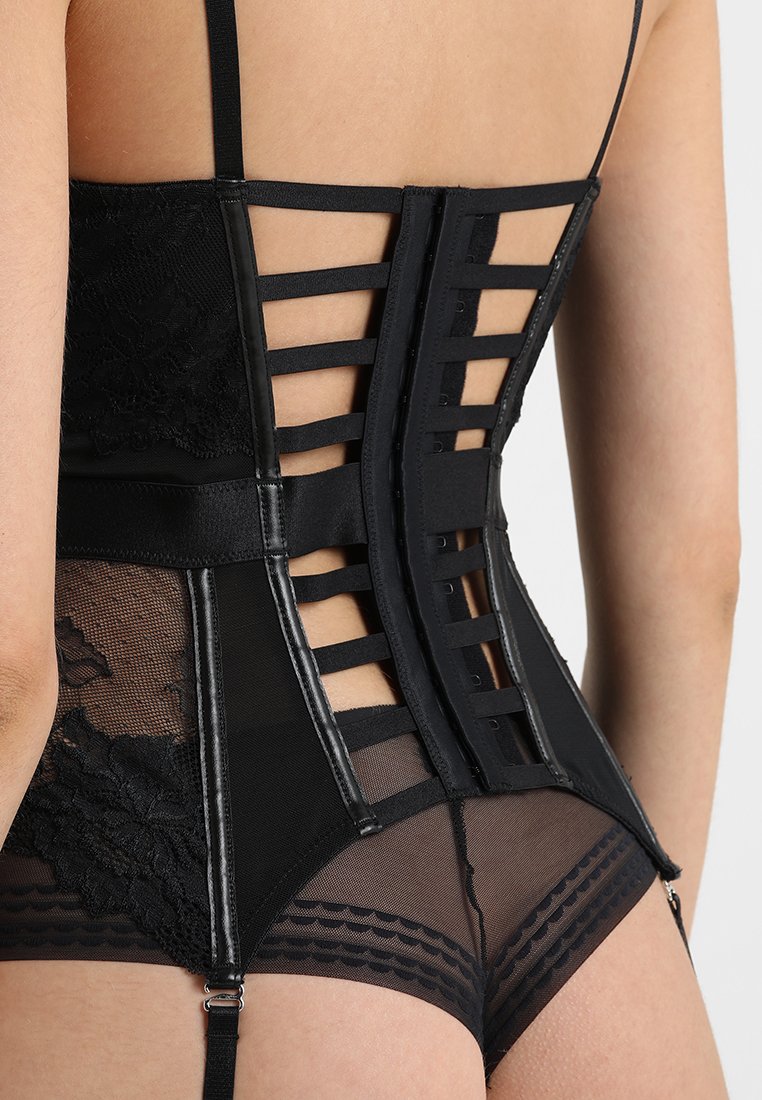 Hunkemöller NYKE Korsett caviarsvart Zalando.no Hunkemöller NYKE - Korsett - caviar