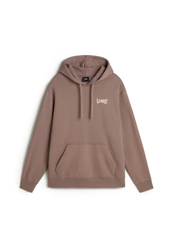 V HAND LOOSE - Kapuzenpullover - deep taupe