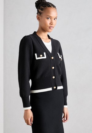 Lindex CARDIGAN EMA - Kardigán - black