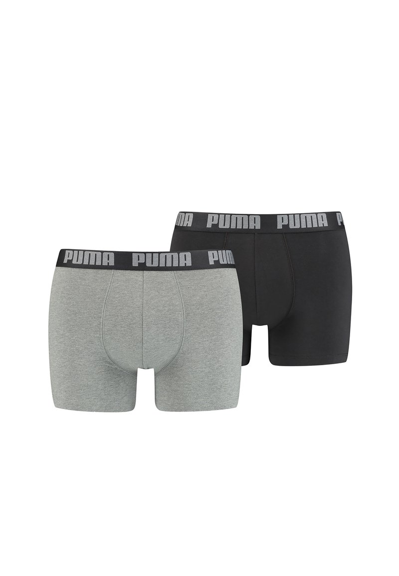 Puma BASIC 2 PACK - Kitsad bokserid - grey black