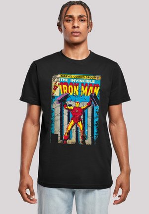 MARVEL IRON MAN COVER - Print T-shirt - black
