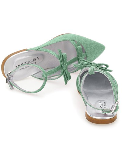 Monnalisa Ballerines à brides arrière - cedro