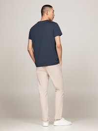 Tommy Hilfiger LOGO TEE - Print T-shirt - dark blue