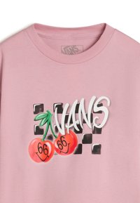Vans CHECKER CHERRIES - Triko s potiskem - medium pink
