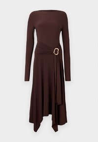 ROXANNA HANKY BELTED - Šaty do práce - chocolate