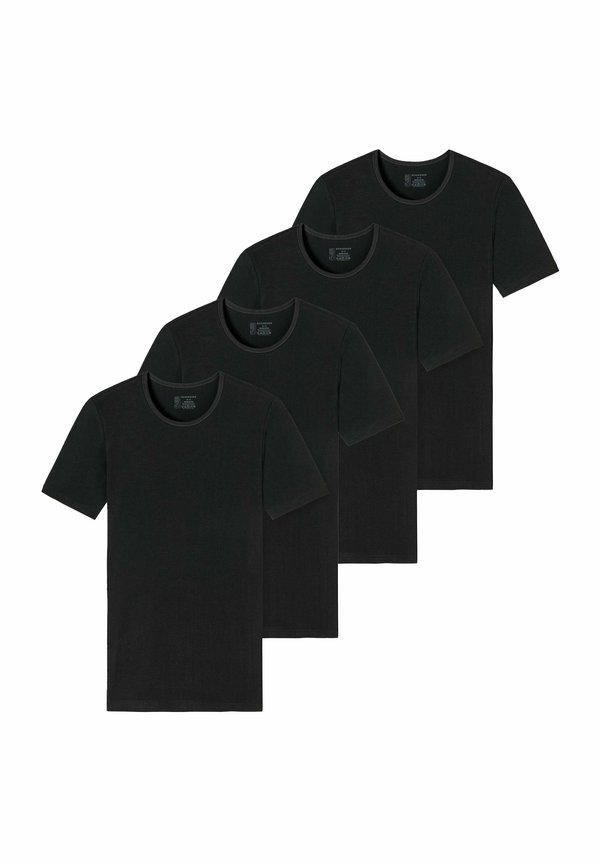 4ER PACK - SERIE RUNDHALS - Undershirt - schwarz3