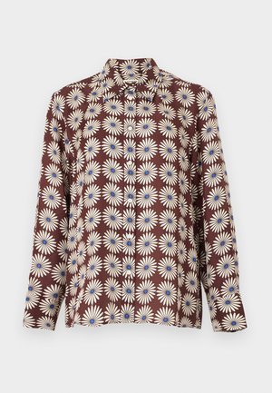 MARGUERITE - Nööpidega pluus - marron/bleu