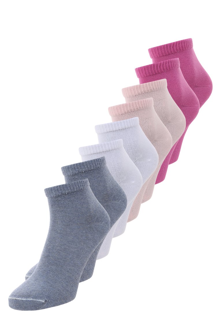 s.Oliver UNISEX ESSENTIALS QUARTER 8PACK - Strømper - super pink