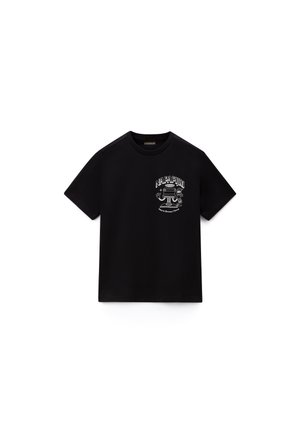 Napapijri UNISEX - T-shirt imprimé - black beauty