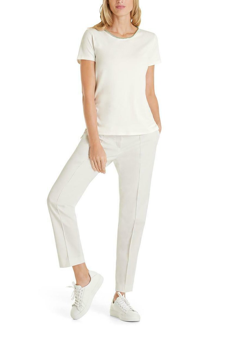 Damen Bekleidung | Marc Cain T-Shirt basic off white/offwhite - PH80893 Damen Bekleidung | Marc Cain T-Shirt basic off white/offwhite - PH80893
