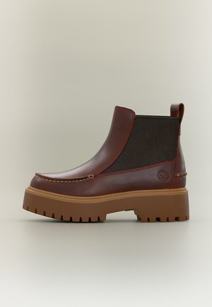Timberland, STONE STREET MID CHELSEA BOOT - Bottines à plateau - burgundy