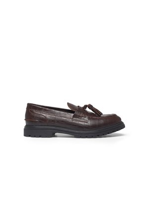 THATCHER CROCO - Slipper - slate brown