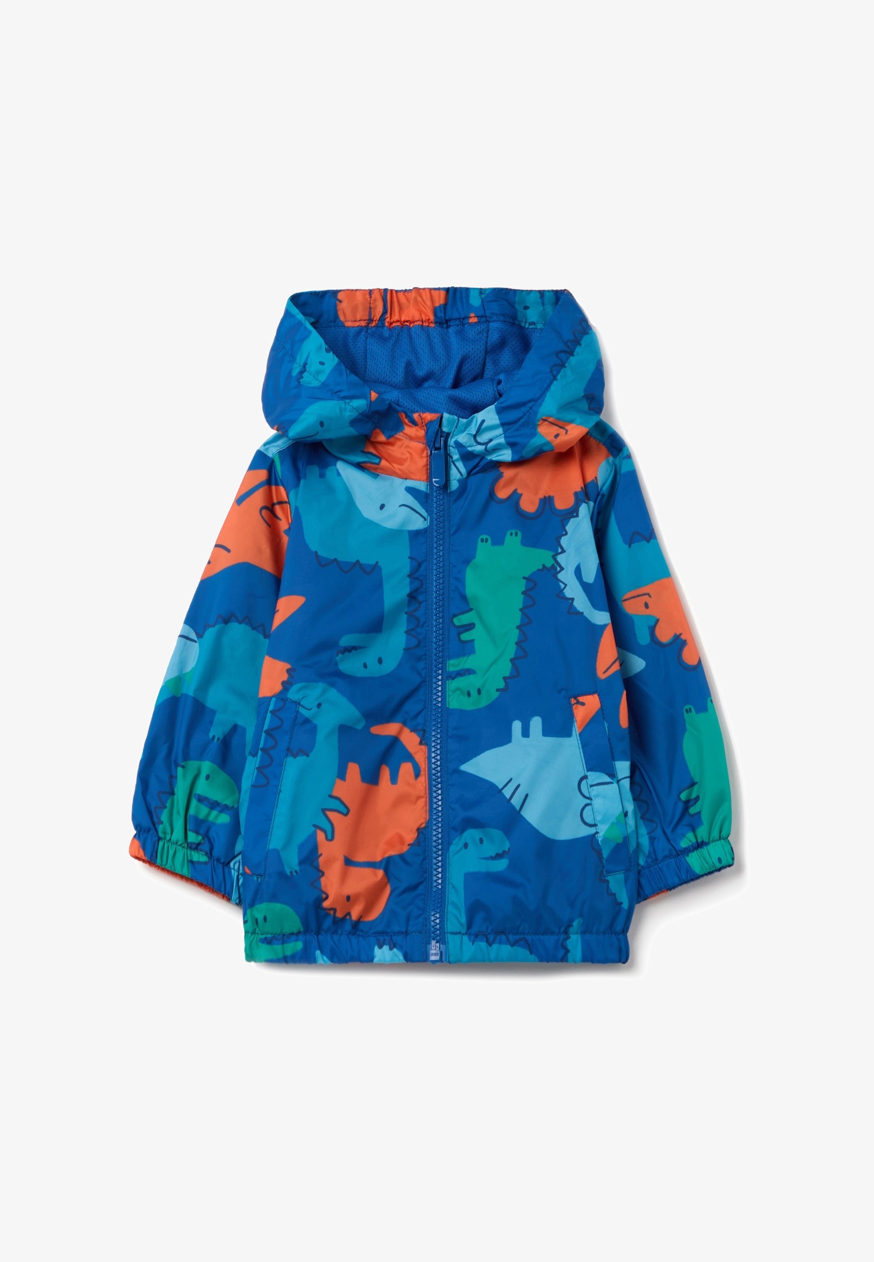 OVS WITH HOOD AND DINOSAURS Giacca da mezza stagione blue/blu