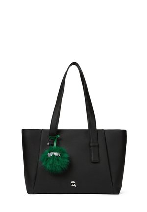 KARL LAGERFELD, IKON PEBBLE LARGE CHARM - Дамска чанта - black