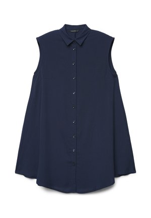 Calliope, CAMICIA TINTA UNITA - Abito a camicia - blu notte