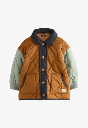 Next, COLOURBLOCK LIGHTWEIGHT QUILTED JACKET - Vinterfrakke - rust brown