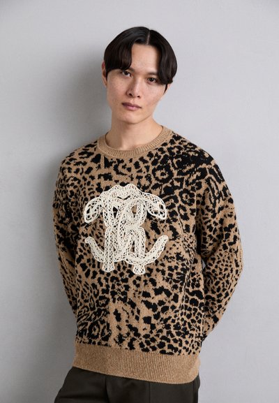Roberto Cavalli Pullover - avorio/nero